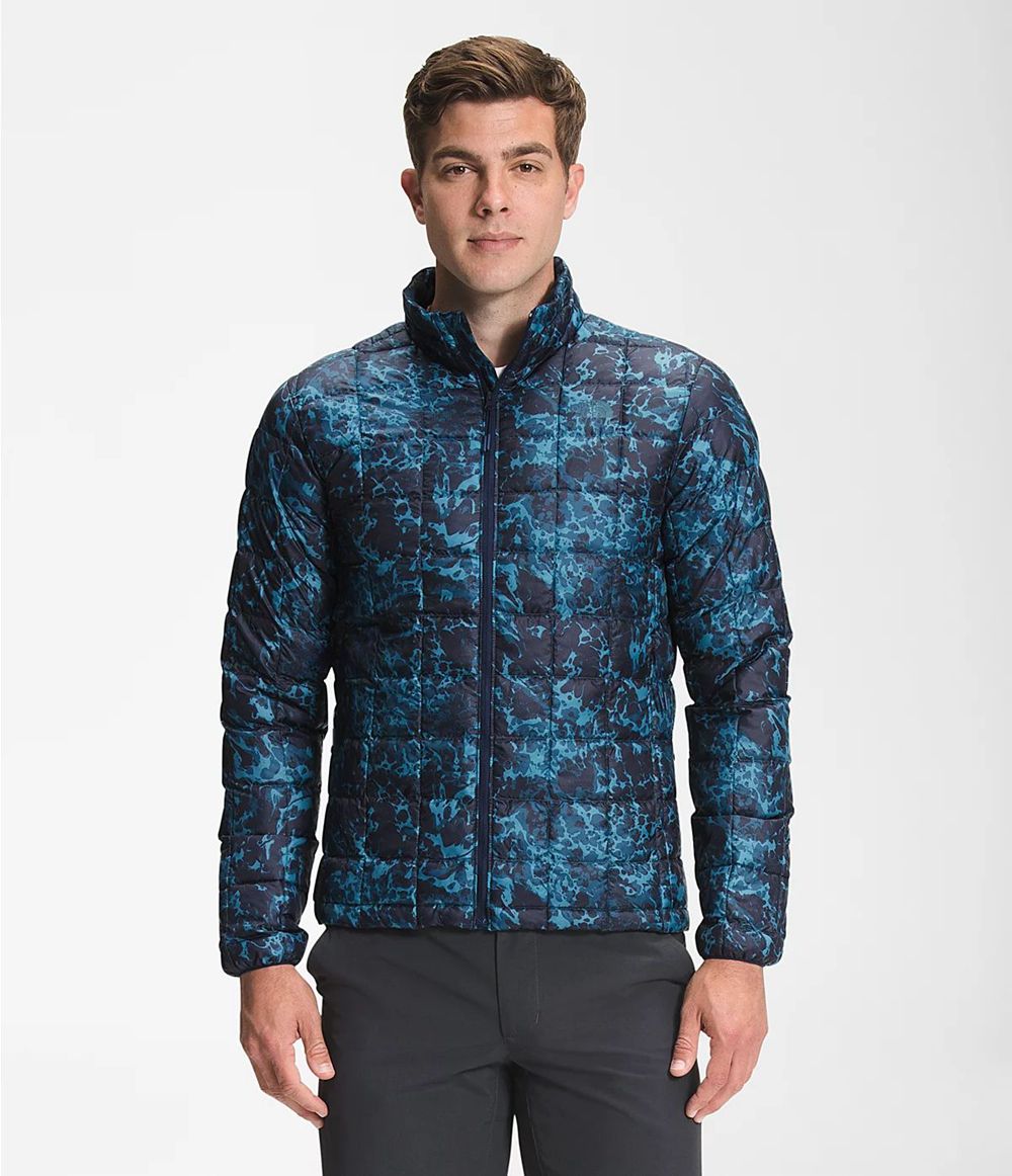 The North Face Printed Thermoball Eco Isolierte Jacken Herren - Blau CH-473CHJD